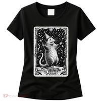 The Birthday Opossum Tarot Card Opossum Women's T-Shirt thumb 0