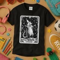 The Birthday Opossum Tarot Card Opossum Kids T-Shirt thumb 3