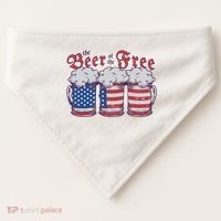 The Beer Of The Free USA-Made Doggie Bandana thumb 0