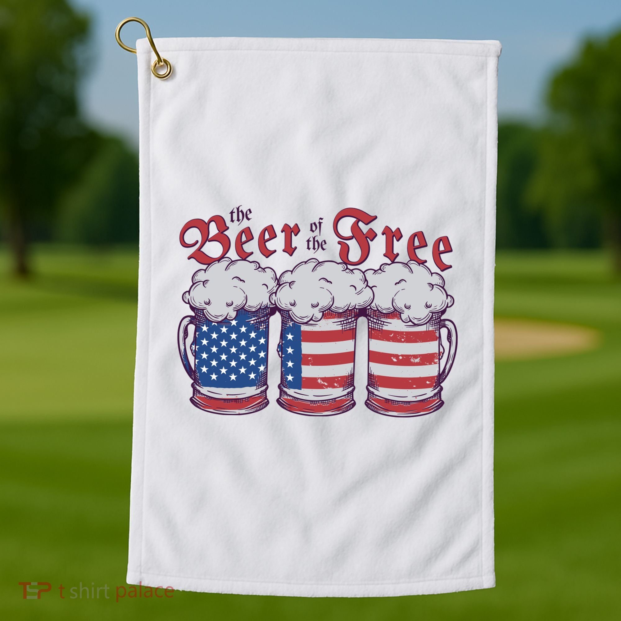 The Beer Of The Free Golf Towel