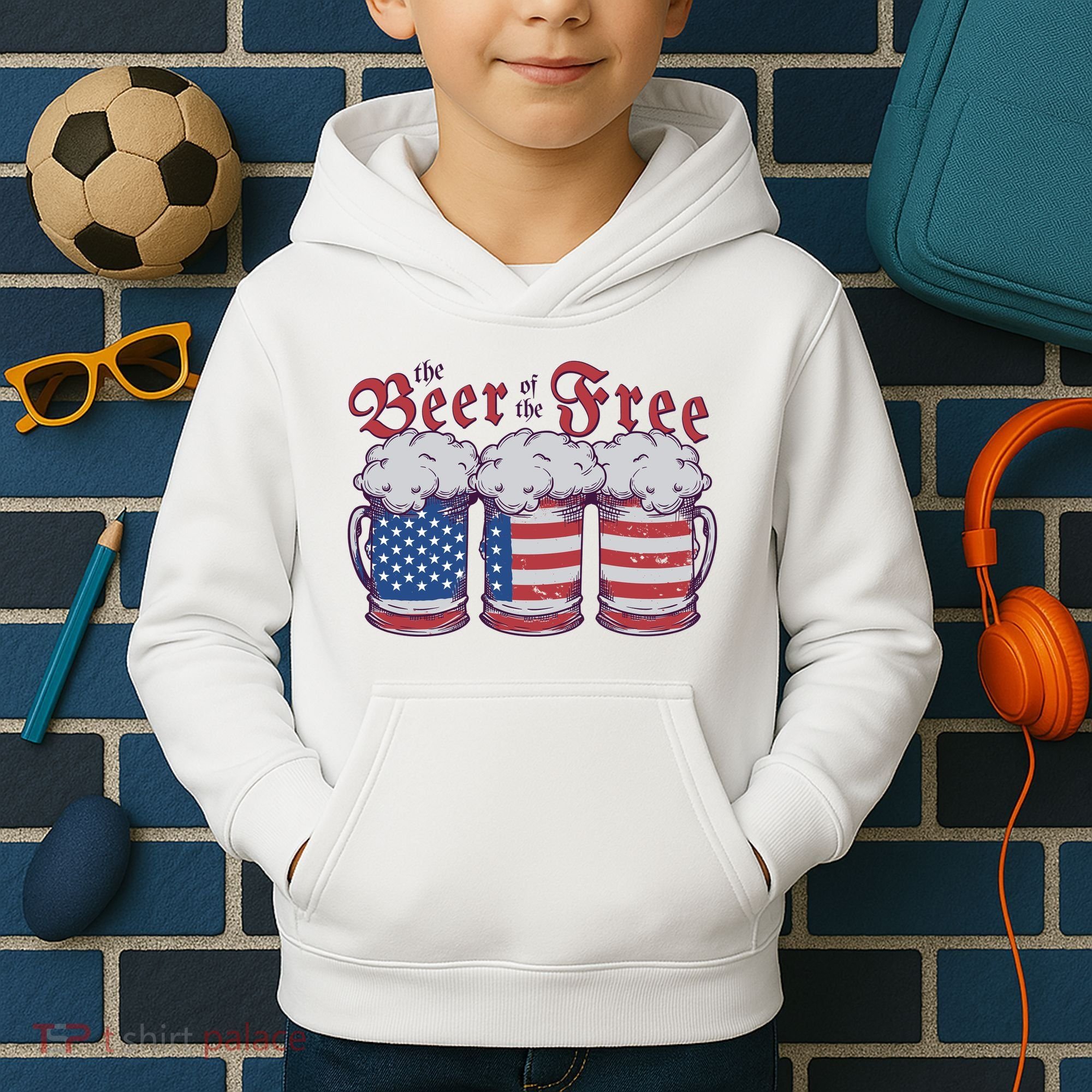 The Beer Of The Free Kids Hoodie