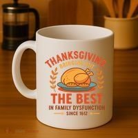 Thanksgiving Bringing Out The Best In Family Dysfunction Coffee Mug thumb 4