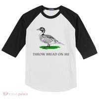 Throw Bread On Me Funny Duck Apparel Kids Colorblock Raglan Jersey thumb 0