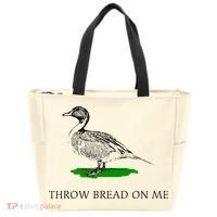 Throw Bread On Me Funny Duck Apparel Tote Bag thumb 0