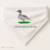Throw Bread On Me Funny Duck Apparel USA-Made Doggie Bandana thumb 0