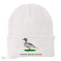Throw Bread On Me Funny Duck Apparel Beanie thumb 0