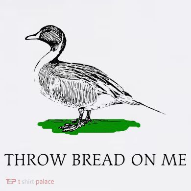 Throw Bread On Me Funny Duck Apparel Crop Fleece Hoodie