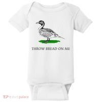 Throw Bread On Me Funny Duck Apparel Baby Bodysuit thumb 0