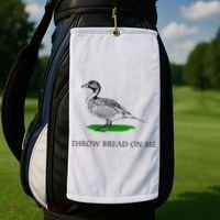 Throw Bread On Me Funny Duck Apparel Golf Towel thumb 2