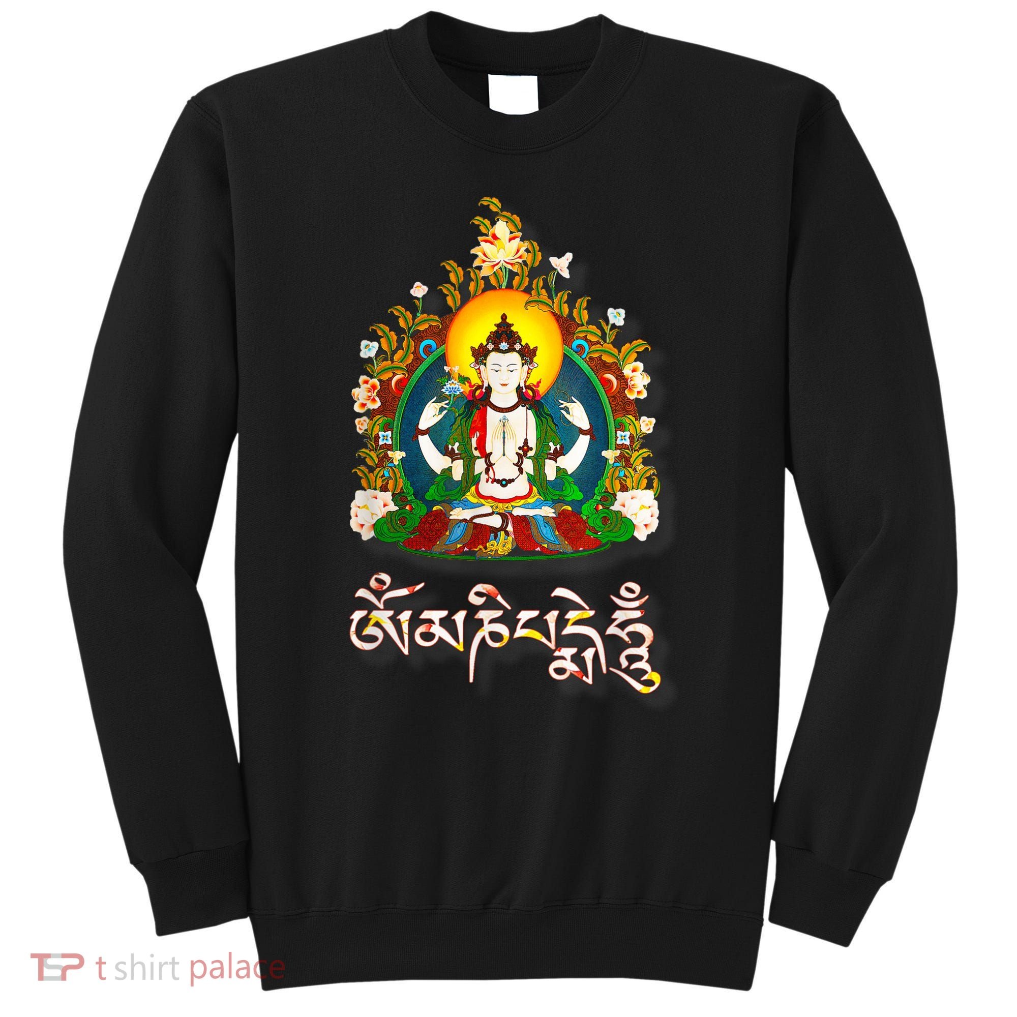 Tibetan Buddha Om Mani Padme Hum Amitabh Sweatshirt