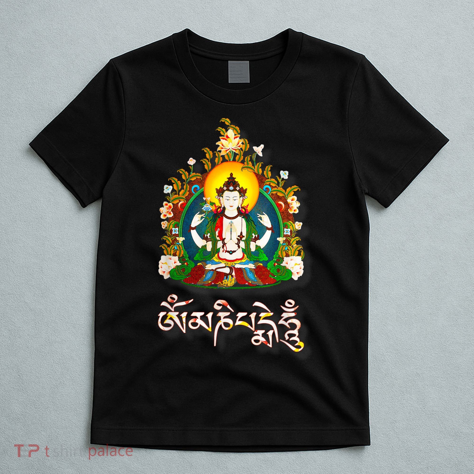 Tibetan Buddha Om Mani Padme Hum Amitabh T-Shirt