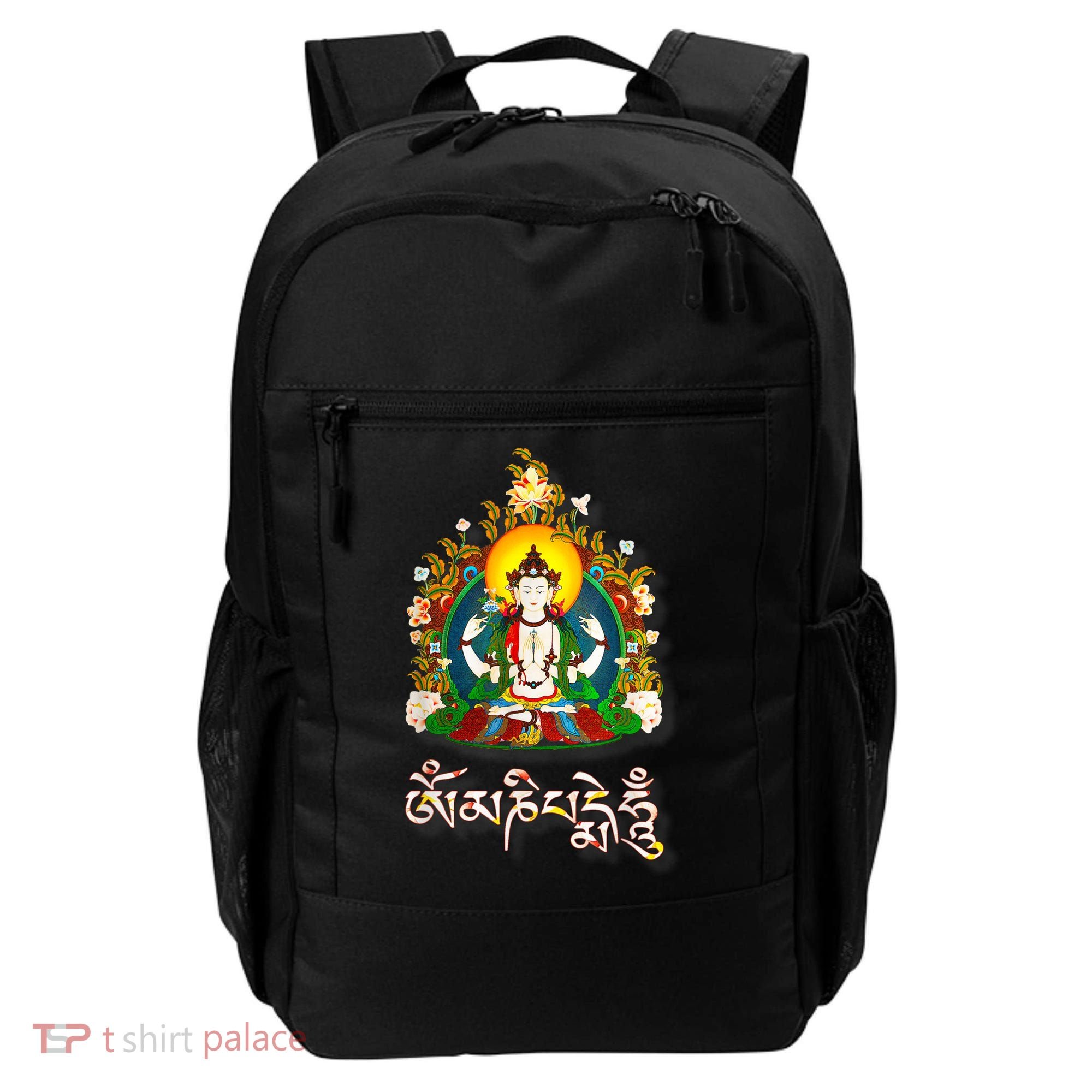 Tibetan Buddha Om Mani Padme Hum Amitabh Backpack