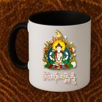 Tibetan Buddha Om Mani Padme Hum Amitabh Coffee Mug thumb 2