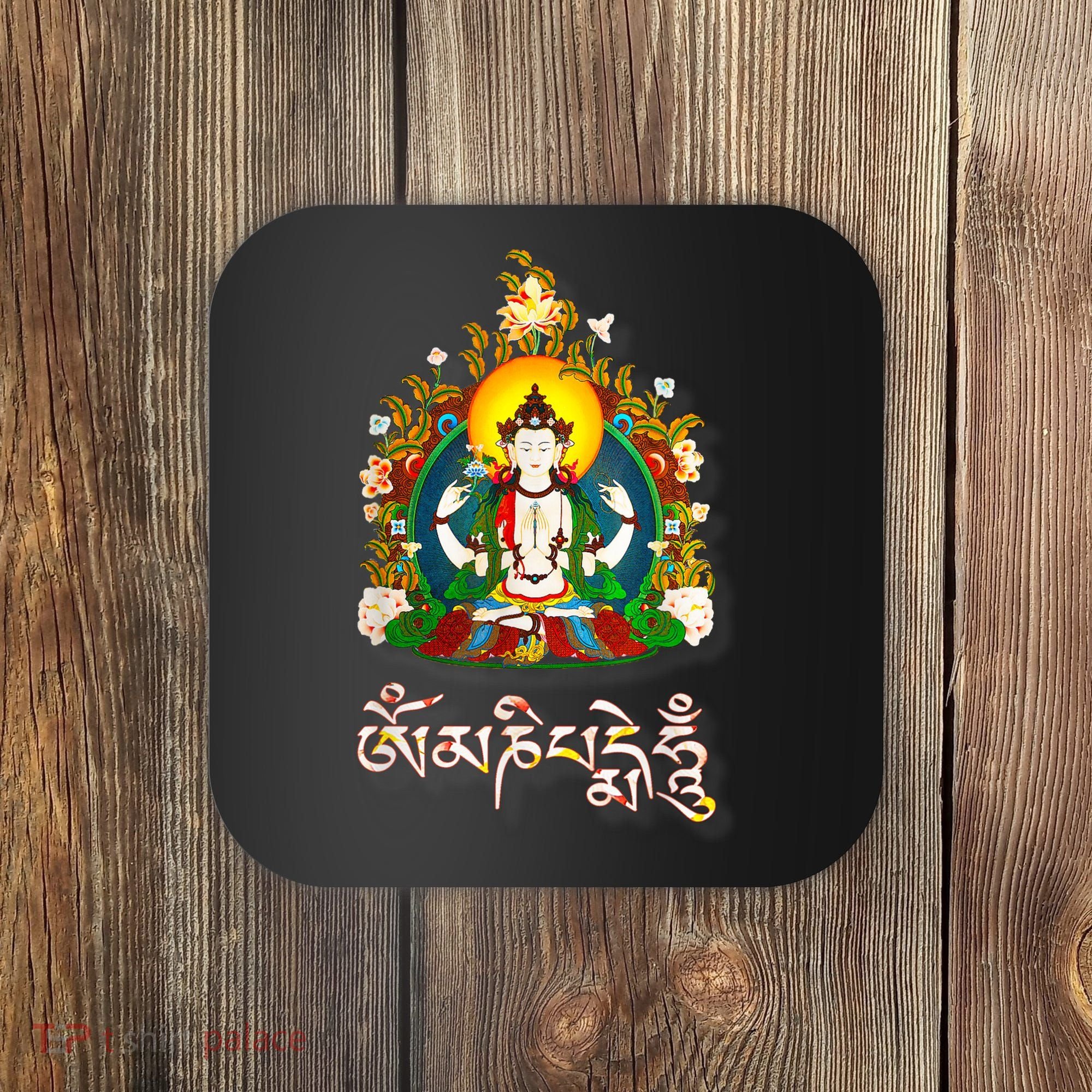 Tibetan Buddha Om Mani Padme Hum Amitabh Coaster