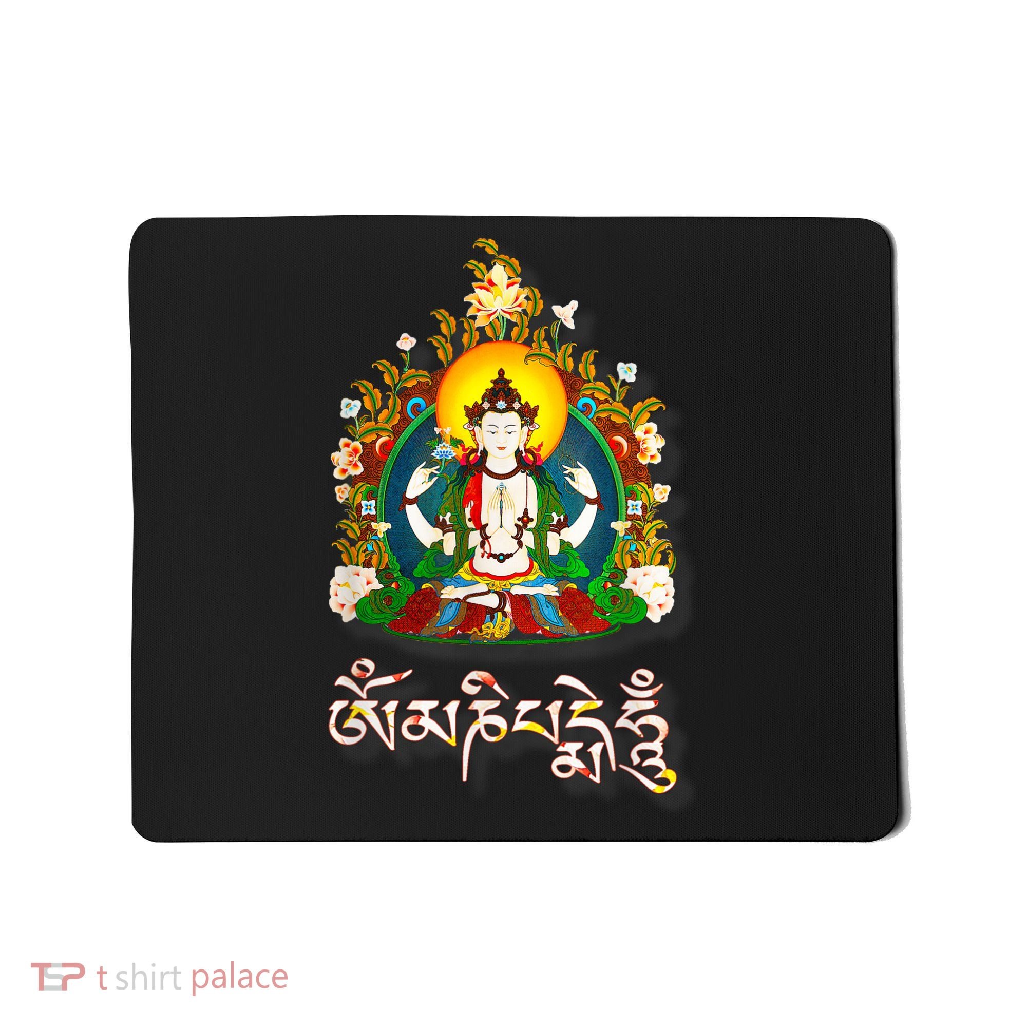 Tibetan Buddha Om Mani Padme Hum Amitabh Mousepad