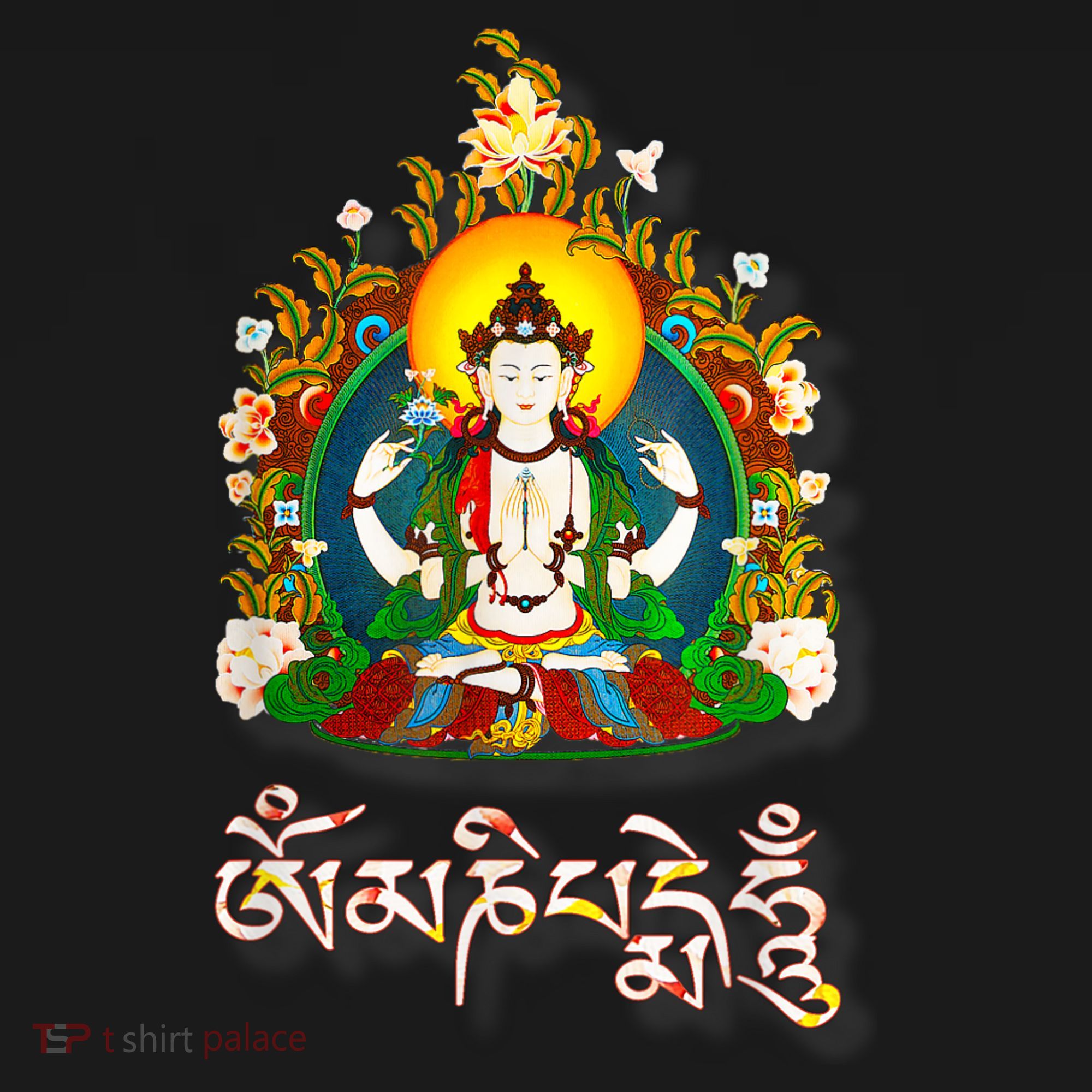 Tibetan Buddha Om Mani Padme Hum Amitabh Women's Tank Top