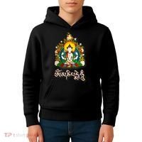 Tibetan Buddha Om Mani Padme Hum Amitabh Kids Hoodie thumb 4