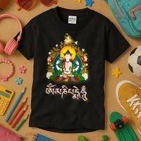 Tibetan Buddha Om Mani Padme Hum Amitabh Kids T-Shirt thumb 3