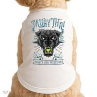 Thai Boxing Power And Precision Muay Thai And Panther Doggie Tank thumb 0