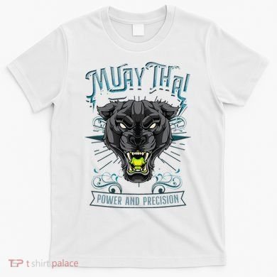 Thai Boxing Power And Precision Muay Thai And Panther T-Shirt