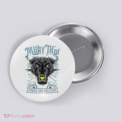 Thai Boxing Power And Precision Muay Thai And Panther Button