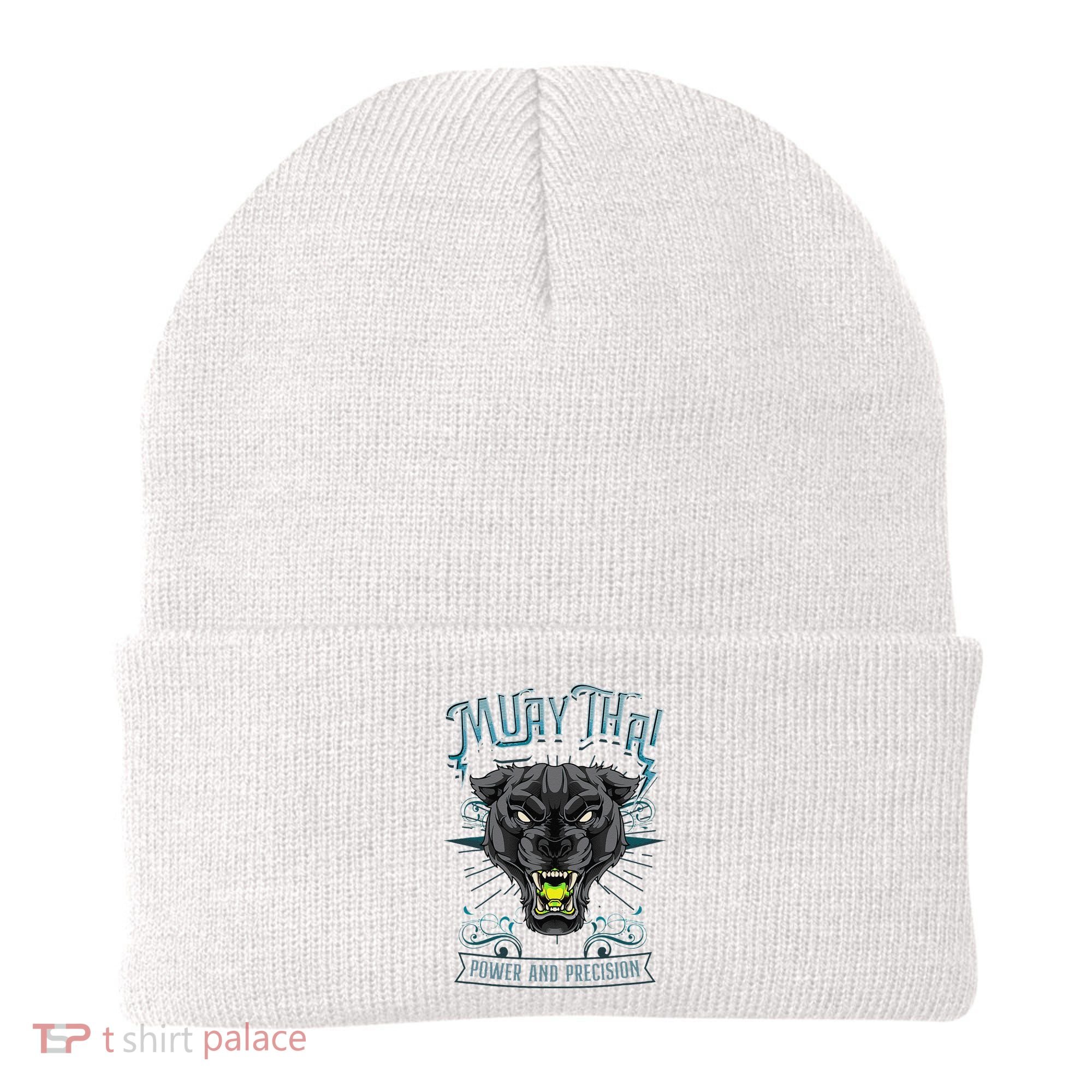 Thai Boxing Power And Precision Muay Thai And Panther Beanie