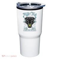 Thai Boxing Power And Precision Muay Thai And Panther Tumbler thumb 0