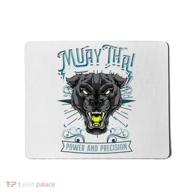 Thai Boxing Power And Precision Muay Thai And Panther Mousepad