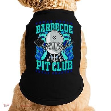 Texas Bbq Pit Club Griller Pitmaster Barbecue Lover Gift Doggie Tank