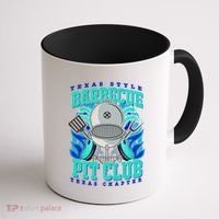 Texas Bbq Pit Club Griller Pitmaster Barbecue Lover Gift Coffee Mug thumb 1
