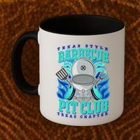 Texas Bbq Pit Club Griller Pitmaster Barbecue Lover Gift Coffee Mug thumb 2