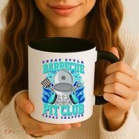 Texas Bbq Pit Club Griller Pitmaster Barbecue Lover Gift Coffee Mug thumb 3