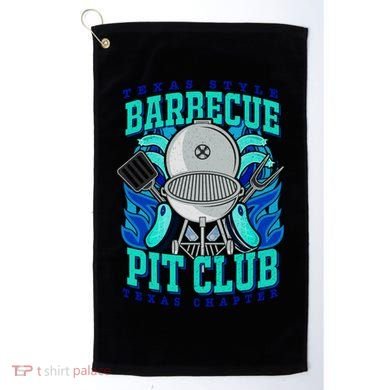 Texas Bbq Pit Club Griller Pitmaster Barbecue Lover Gift Golf Towel