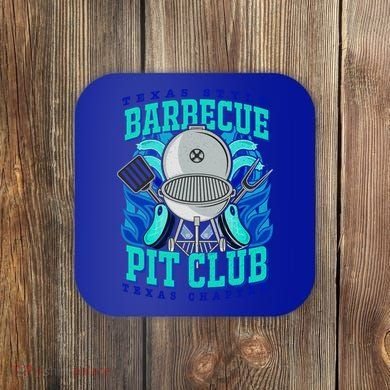 Texas Bbq Pit Club Griller Pitmaster Barbecue Lover Gift Coaster