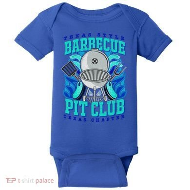 Texas Bbq Pit Club Griller Pitmaster Barbecue Lover Gift Baby Bodysuit