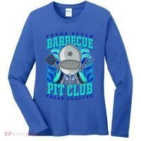 Texas Bbq Pit Club Griller Pitmaster Barbecue Lover Gift Women's Long Sleeve Shirt thumb 0