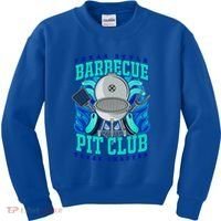 Texas Bbq Pit Club Griller Pitmaster Barbecue Lover Gift Kids Sweatshirt thumb 0