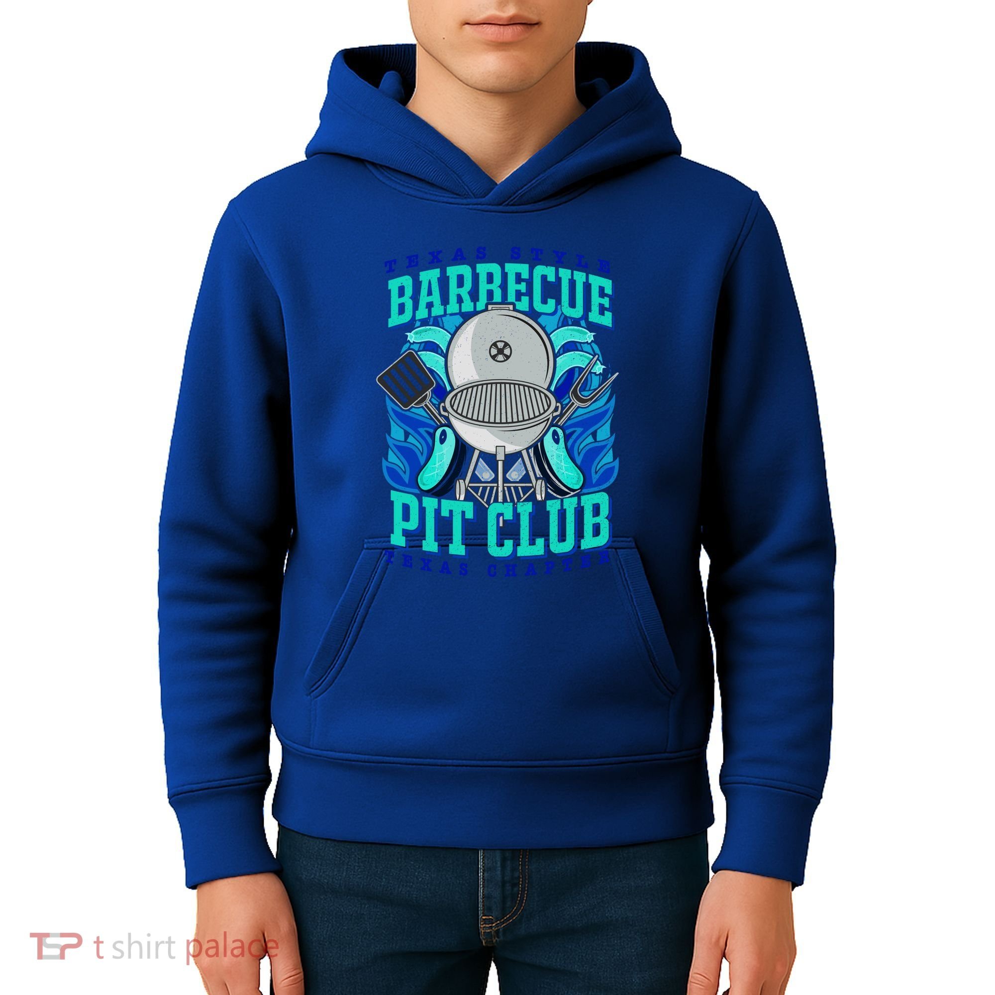 Texas Bbq Pit Club Griller Pitmaster Barbecue Lover Gift Kids Hoodie