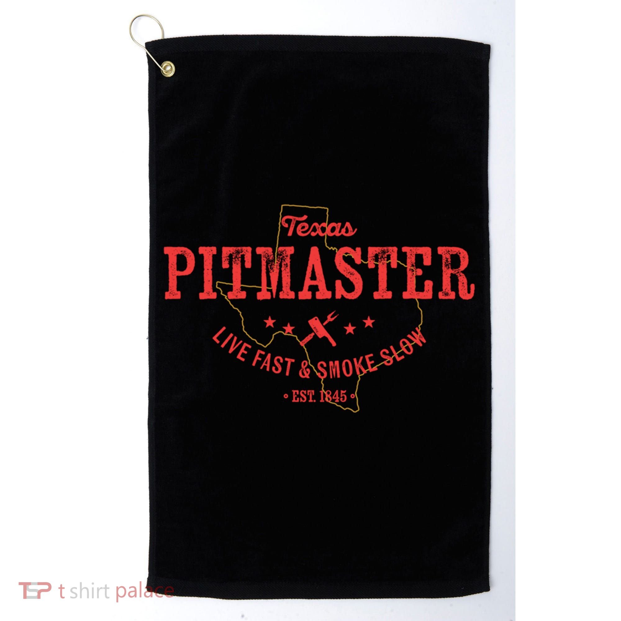 Texas Bbq Pitmaster For Meat Smoking Grilling Barbecuing Dad Meaningful Gift Golf Towel