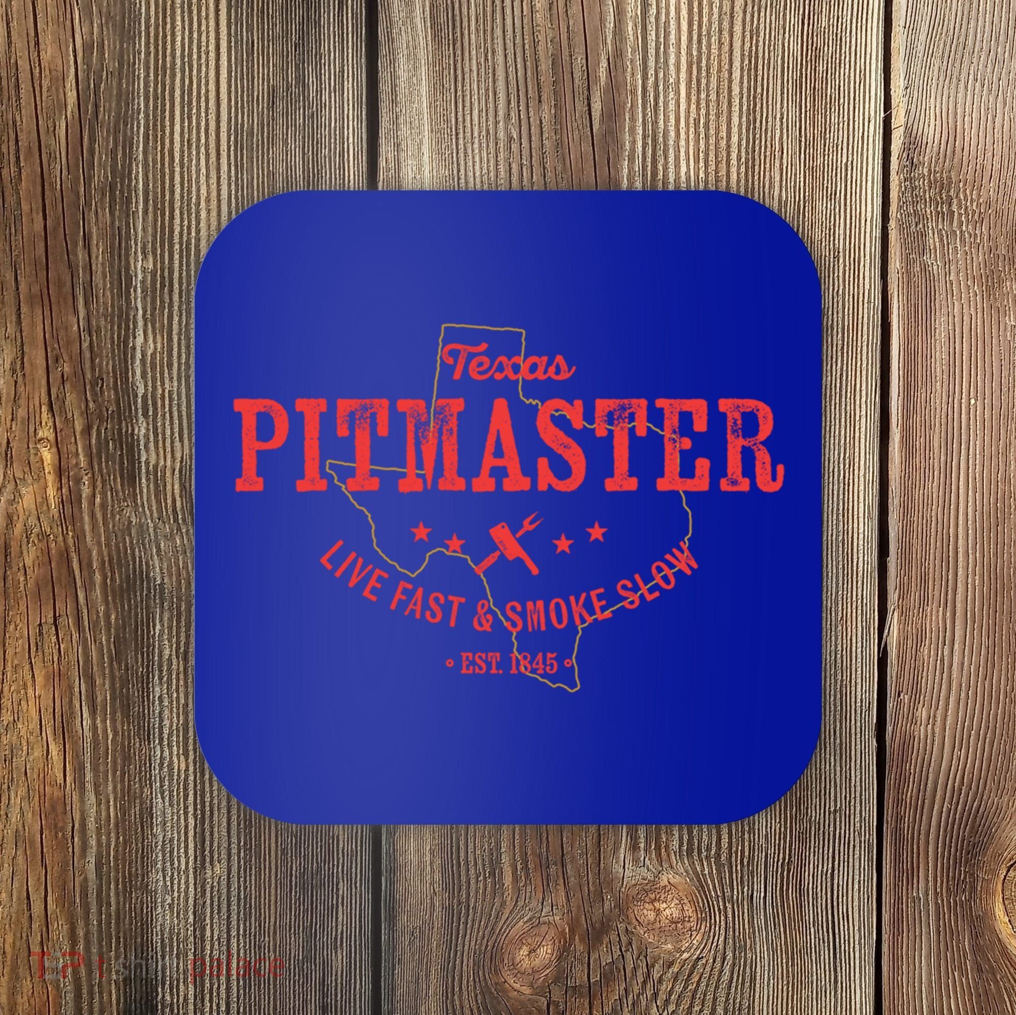 Texas Bbq Pitmaster For Meat Smoking Grilling Barbecuing Dad Meaningful Gift Coaster