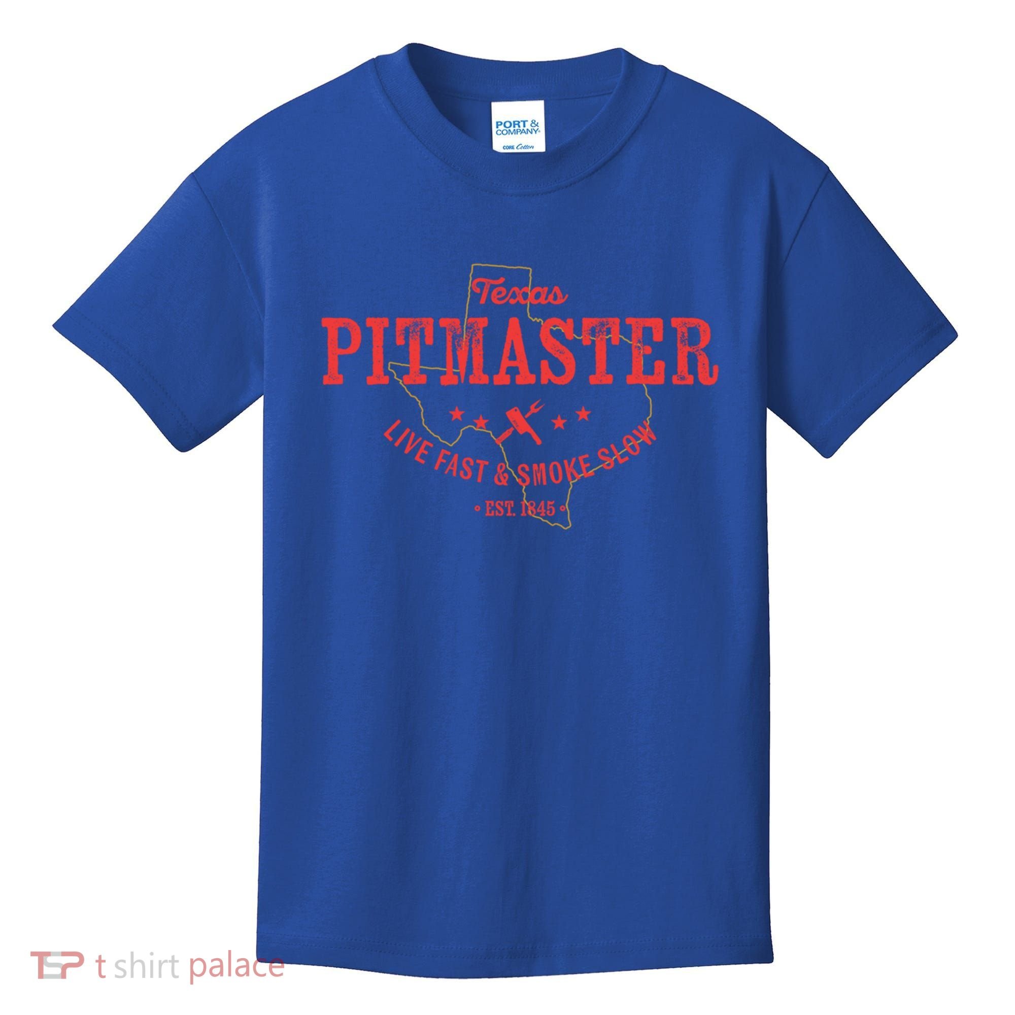 Texas Bbq Pitmaster For Meat Smoking Grilling Barbecuing Dad Meaningful Gift Kids T-Shirt