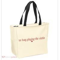 Too Busy Playing The Victim Tote Bag thumb 2