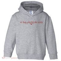 Too Busy Playing The Victim Toddler Hoodie thumb 0