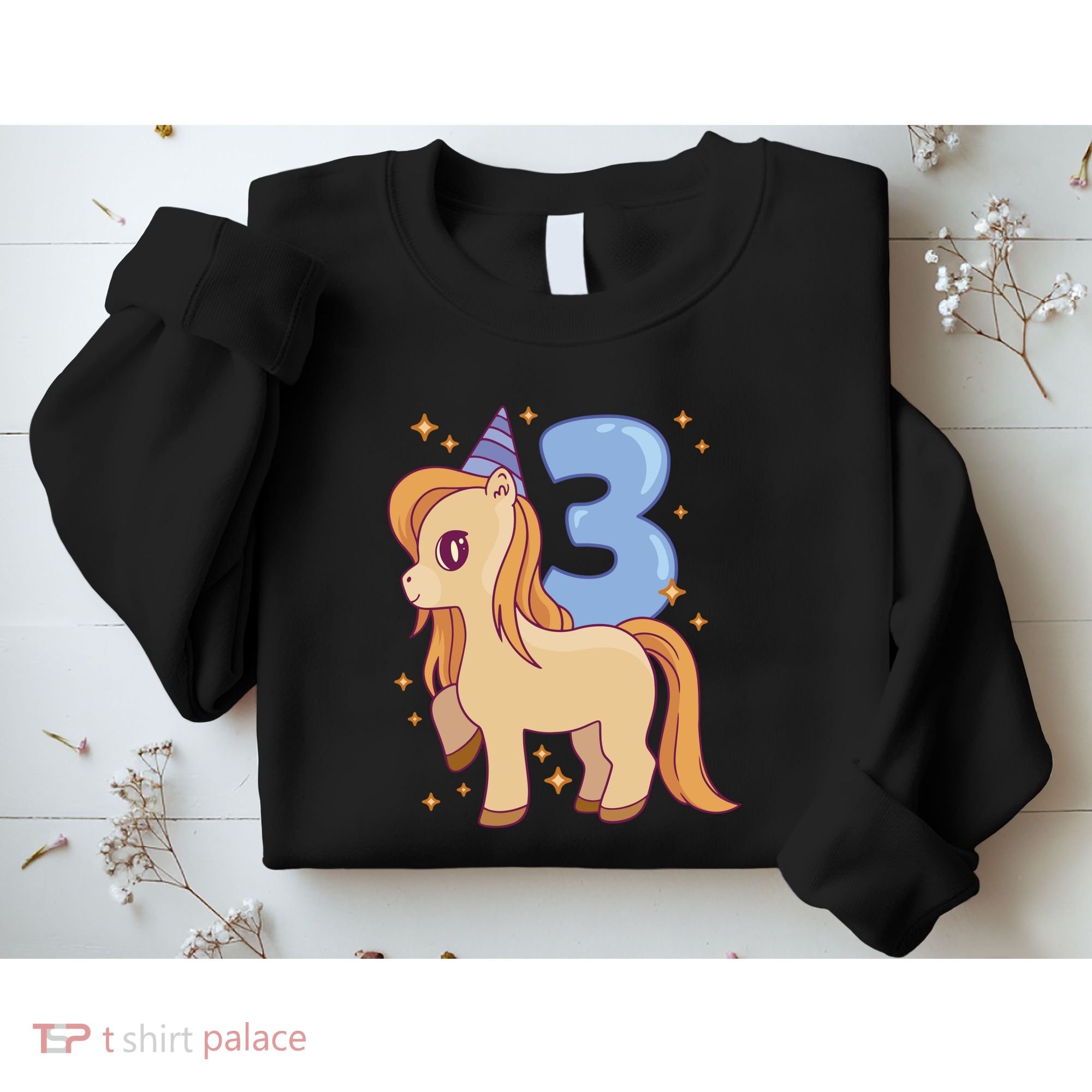 Third Birthday Pony Gift Sweatshirt