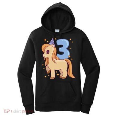 Third Birthday Pony Gift Women's Hoodie
