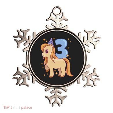 Third Birthday Pony Gift Ornament