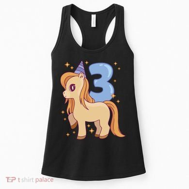Third Birthday Pony Gift Women's Tank Top