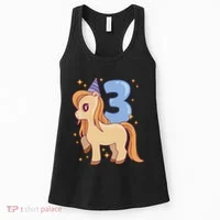 Third Birthday Pony Gift Women's Tank Top thumb 0