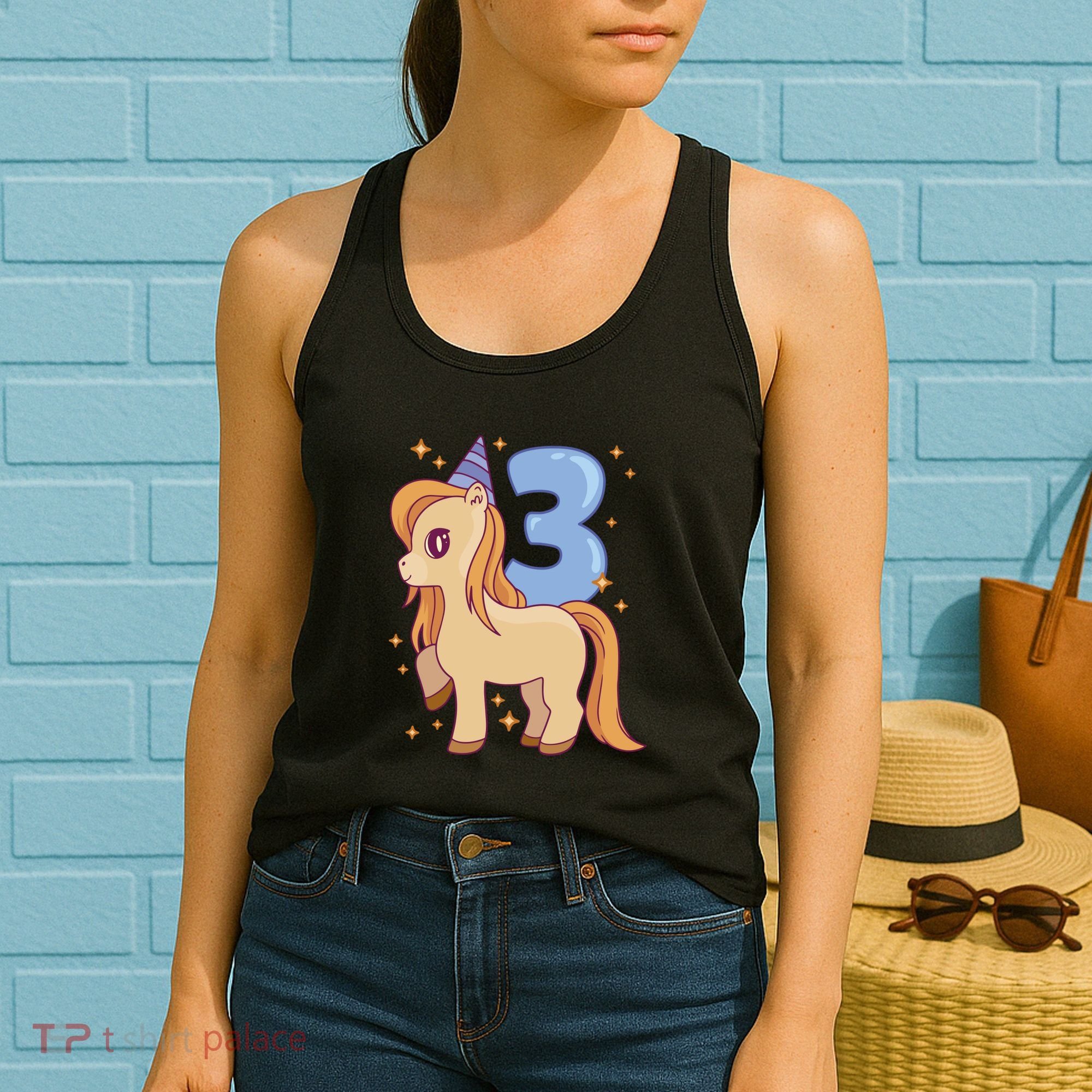 Third Birthday Pony Gift Women's Tank Top