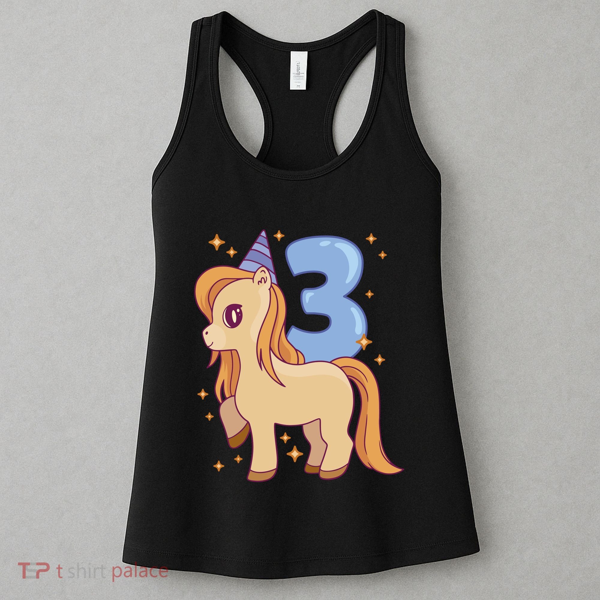 Third Birthday Pony Gift Women's Tank Top